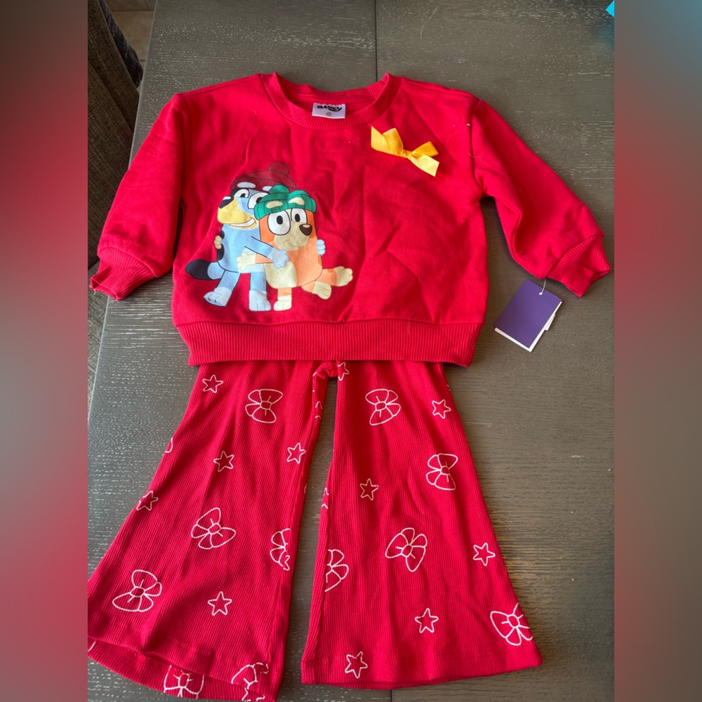 Bluey Christmas Outfit Size 12 M